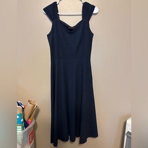 Elegant Navy Blue Women's Dress